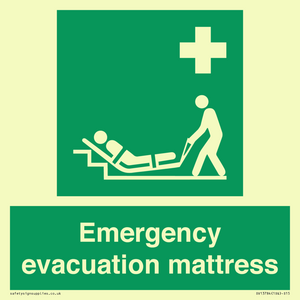 Emergency evacuation mattress